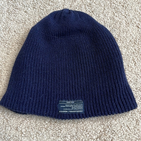 Cozy UNDERCONTROL HEADWEAR Dark Blue Knit Beanie - Picture 2 of 2